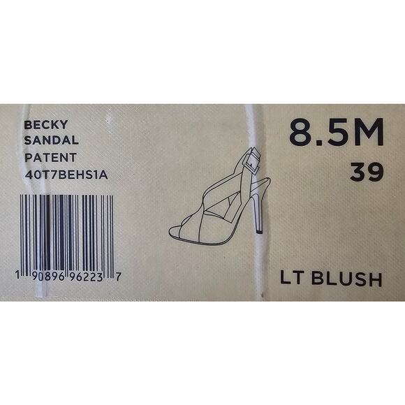 Michael Kors Becky Slingback Sandal Tan Blush Leather Dress Stiletto Women 8.5M - Picture 11 of 11